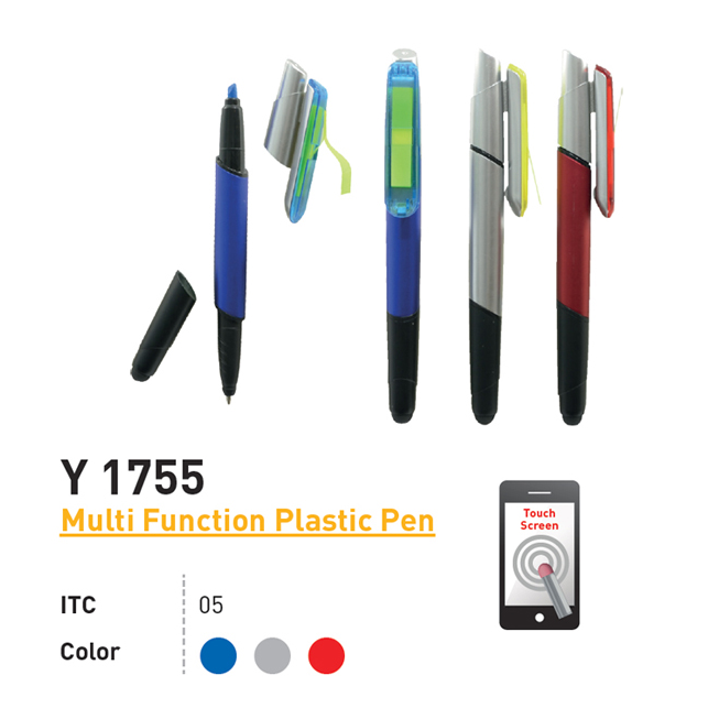 Y 1755 - Multi Function Plastic Pen